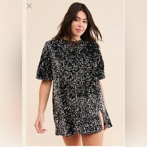 4th & Reckless black sequin mini dress